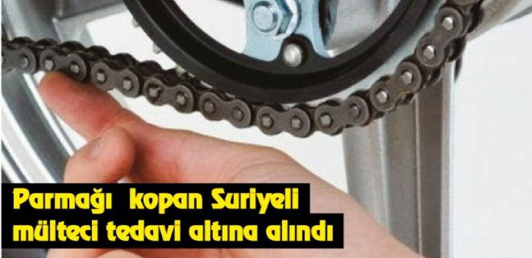Afyon'da Parmağı kopan Suriyeli mülteci tedavi altına alındı