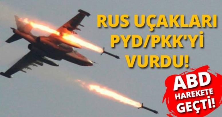 Rus jetleri PYD'yi vurdu