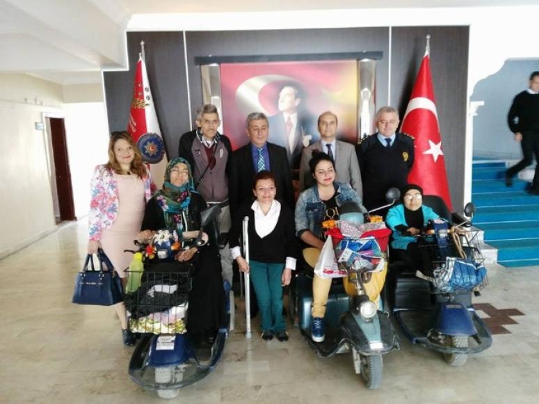 Afyon Sakatlar Derneği Şubesinden Emniyet Müdürüne Ziyaret
