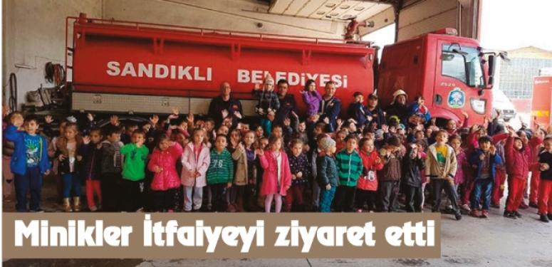 Minikler İtfaiyeyi ziyaret etti