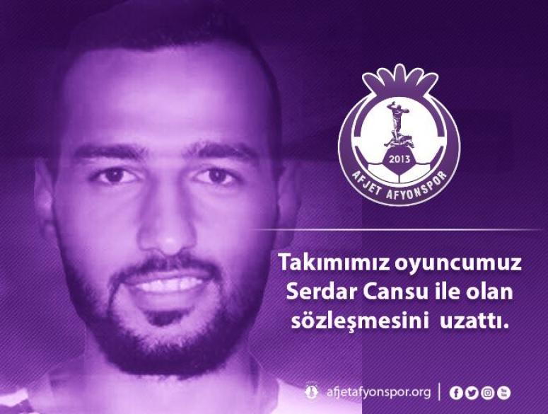 Afjet Afyonspor Serdar Cansu ile sözleşme uzattı