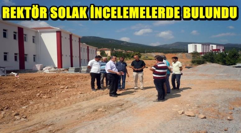 REKTÖR SOLAK SULTANDAĞI VE ÇAY MYO’NDA İNCELEMELERDE BULUNDU