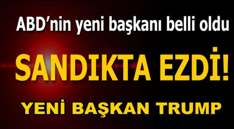 ABD'NİN YENİ BAŞKANI BELLİ OLDU !!! YENİ BAŞKAN TRUMP !!!