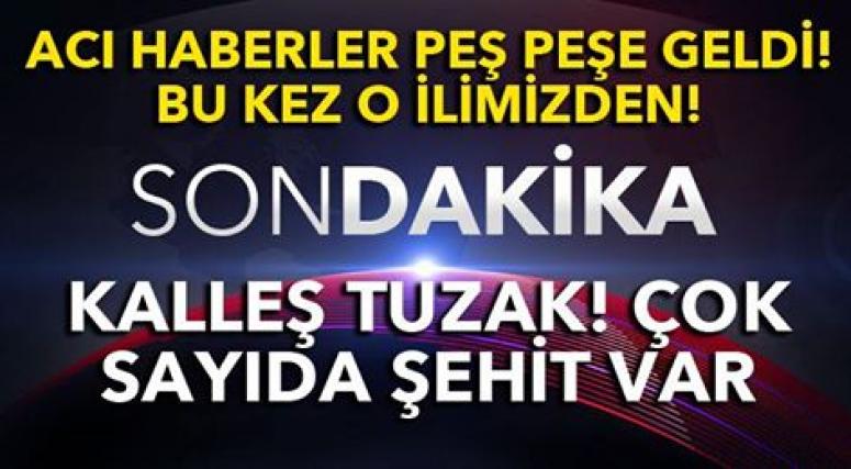 Mardin'de Askerimize kalleş tuzak, 4 şehit 7 yaralı