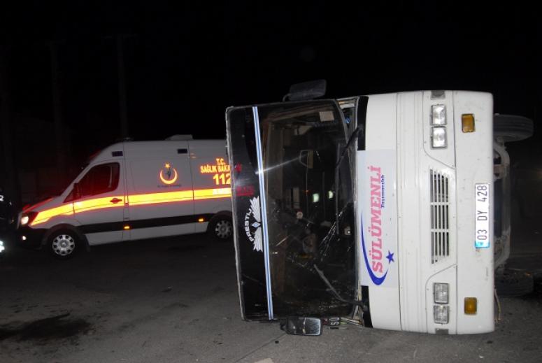 Sülümenli Otobüsü Devrildi