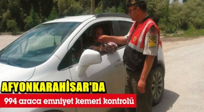 AFYONKARAHİSAR'DA KEMER TAKMAYANLARA CEZA YAĞDI !!!