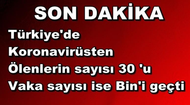 Türkiye'de koronavirüsten ölen ve vaka sayısı giderek artıyor !!