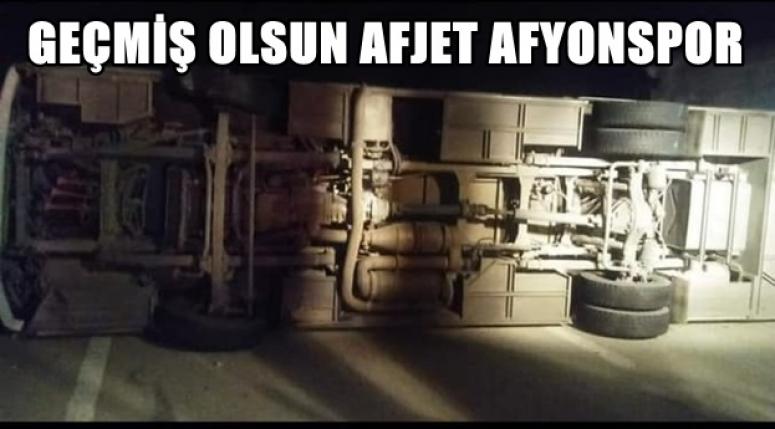 Afjet Afyonspor U-19 Takımı otobüsü kaza yaptı !!