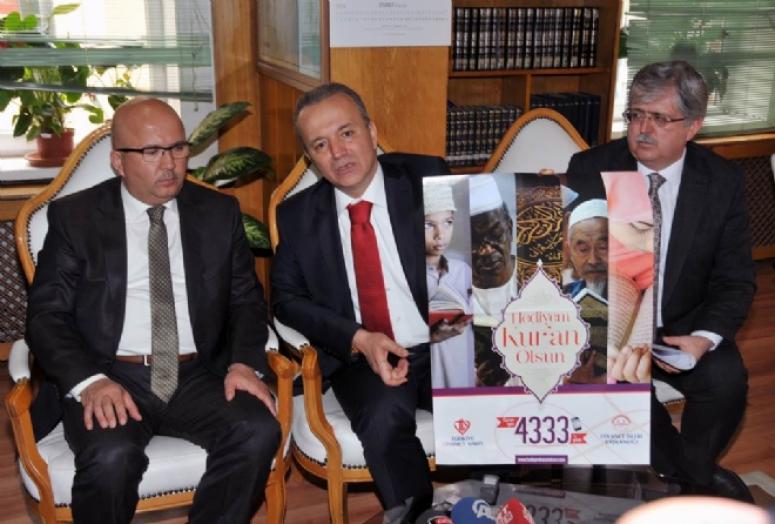 Vali Güner'den 'Hediyem Kur’an Olsun' Projesine Destek