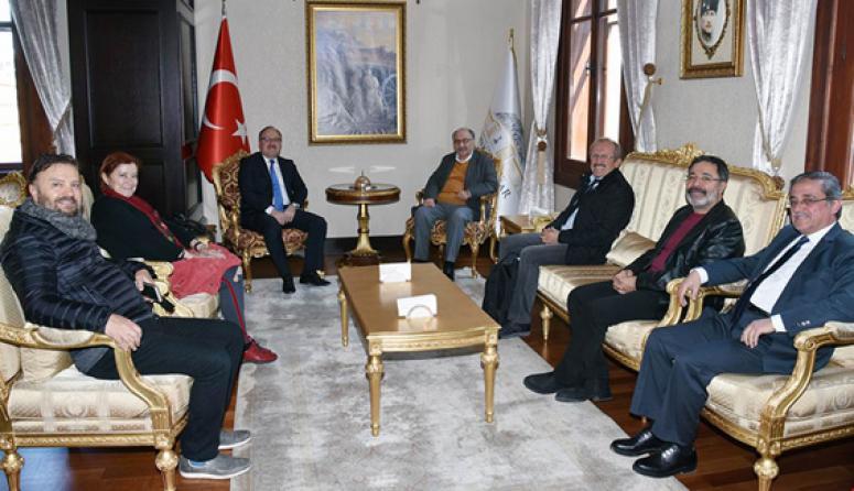 Vali Tutulmaz, sanatçıları ağırladı