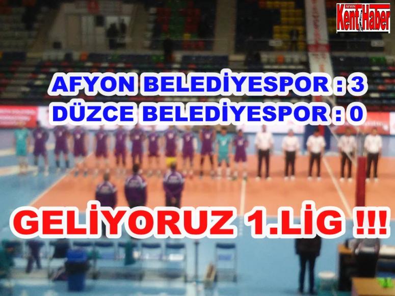AFYON BELEDİYESPOR VOLEYBOL FİNALLERE HIZLI BAŞLADI !!!