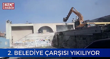 Afyonkarahisar'da 2. Belediye Çarşısı yıkım inşaatı başladı