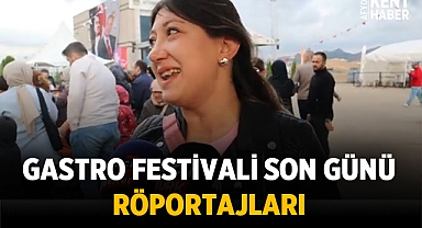 Uluslararası 5. Gastro Afyon Festivali'nin son günü röportajları